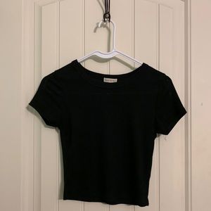 Black crop top